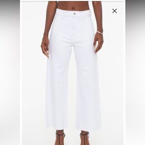 Pistola Penny High Waist Raw Hem Wide Leg Jeans